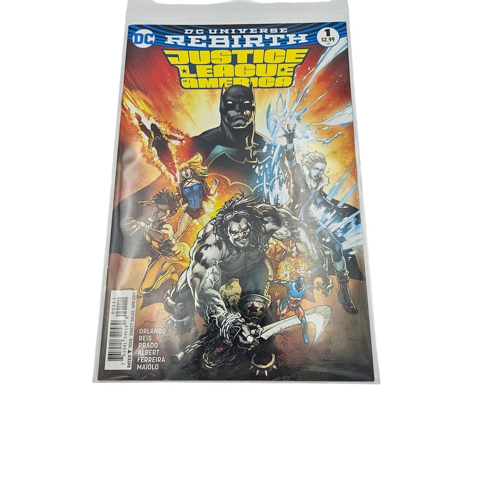 DC Comics Justice League of America‎ Rebirth #1 Comic Book Powerless Ad